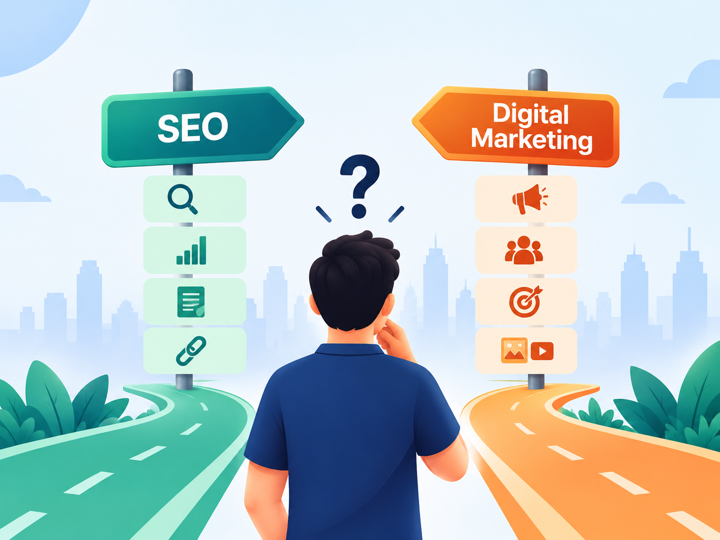 SEO vs digital marketing